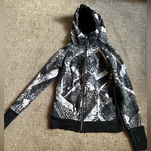 lululemon athletica Black and White Hoodie size 6